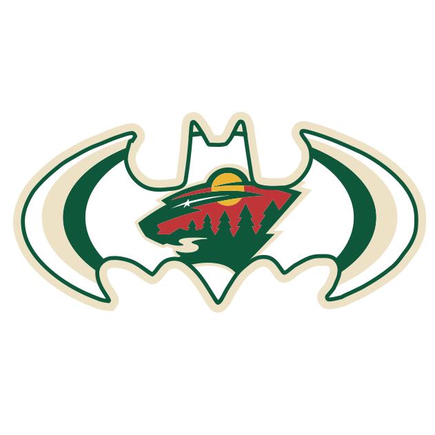 Minnesota Wild Batman Logo iron on transfers